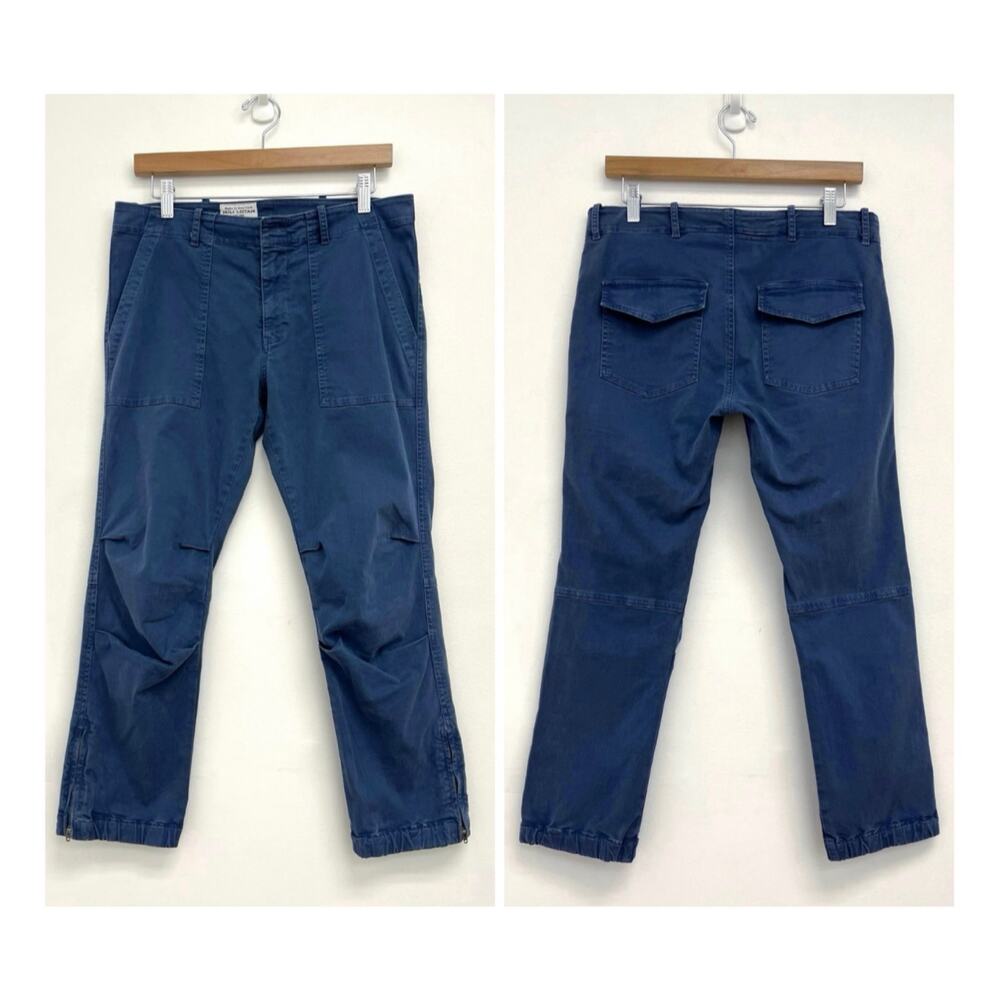 Nili Lotan Cropped Military Pants Utility Relaxed Stretch Cotton Flap - Size 6 - Picture 14 of 14